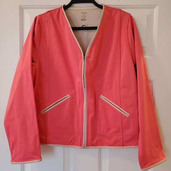 NWT Connoisseur Equestrian Collection Pink Full Zip Reversible Jacket Size S - Picture 1 of 10